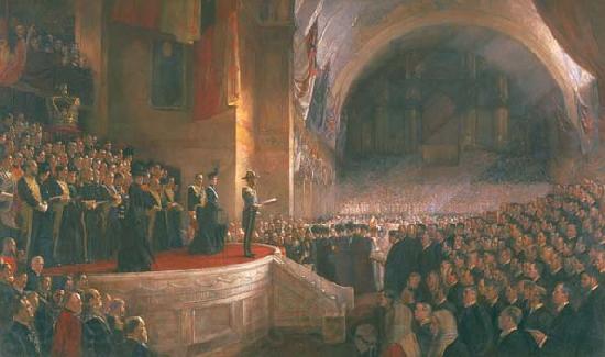 Tom roberts Opening of the First Parliament of the Commonwealth of Australia by H.R.H. The Duke of Cornwall and York